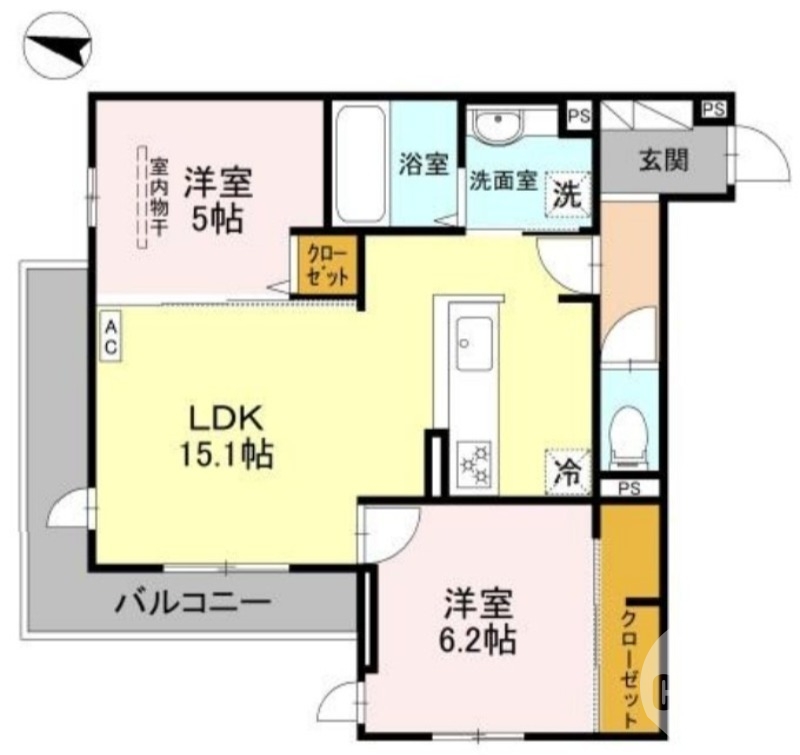 全室角部屋♪