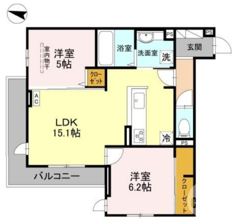 全室角部屋♪
