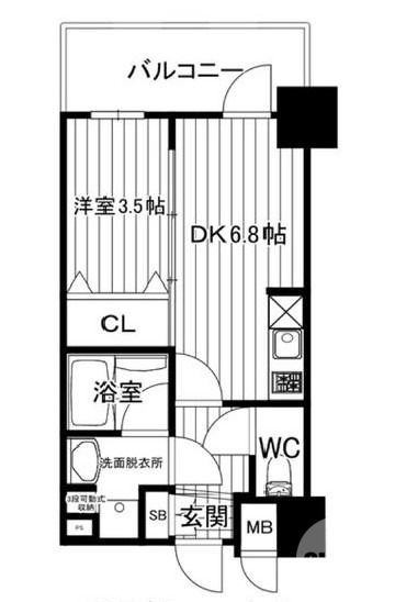 バルコニー南向き♪