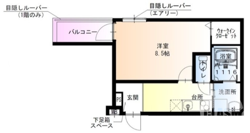 全室角部屋です♪