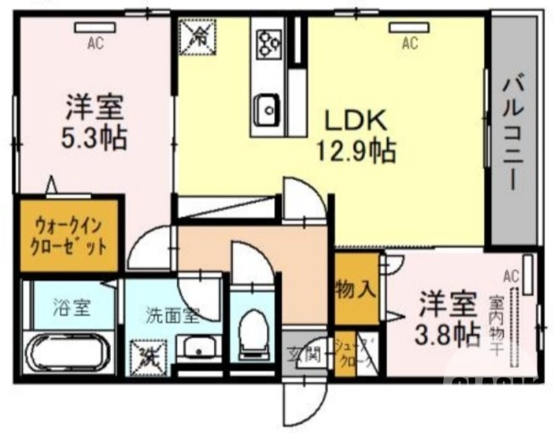 全室角部屋です♪