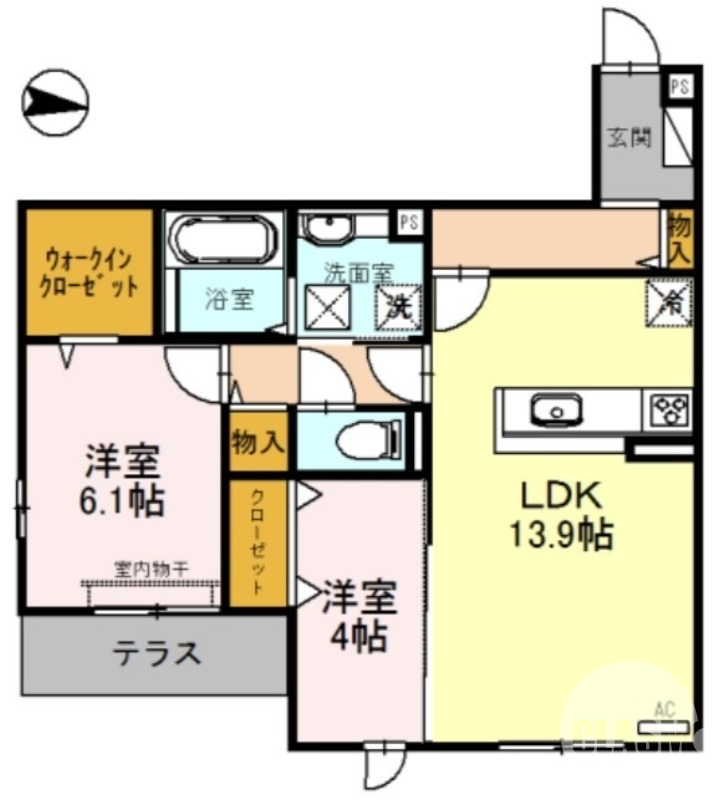 全室角部屋♪
