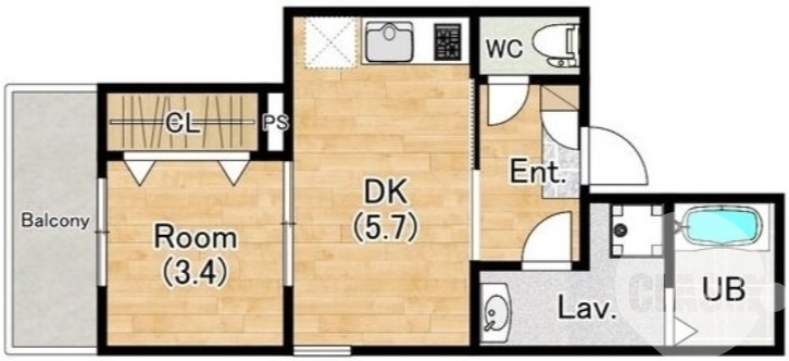 全部屋角部屋設計♪