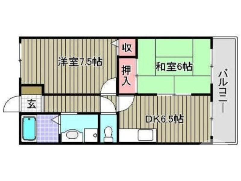 南向きバルコニーです♪