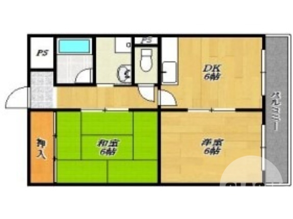 南面バルコニ♪