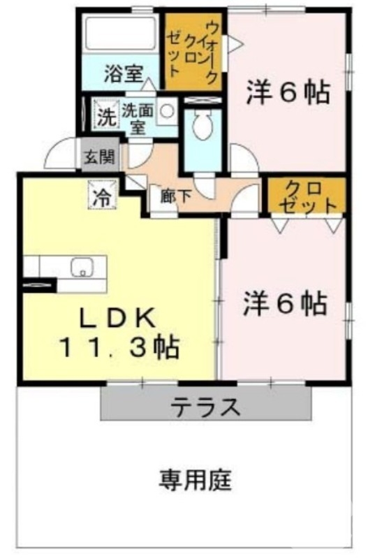専用庭が人気です♪