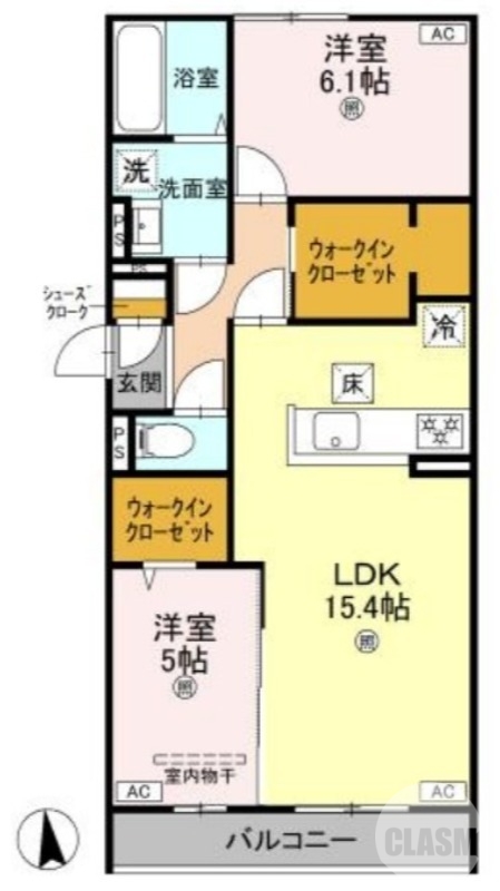 室内小型犬ｏｒネコ合計２匹ペット飼育可♪