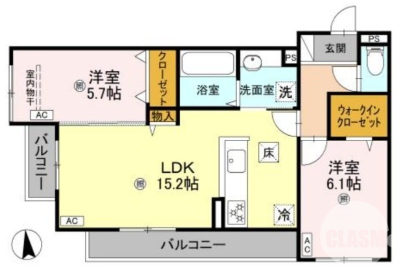室内小型犬ｏｒネコ合計２匹ペット飼育可♪