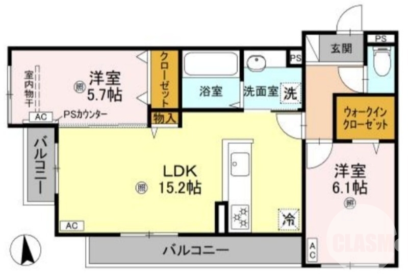 室内小型犬ｏｒネコ合計２匹ペット飼育可♪