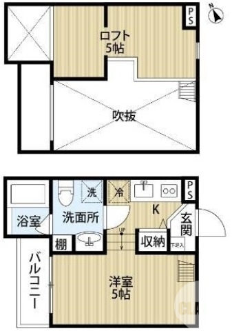 ロフト５帖付き♪