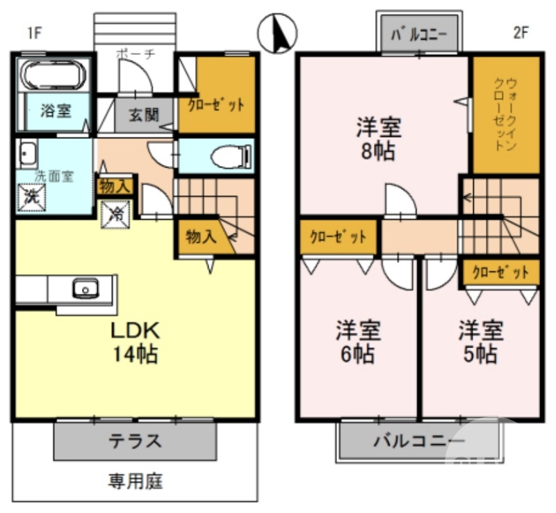 オール洋室♪角部屋です♪