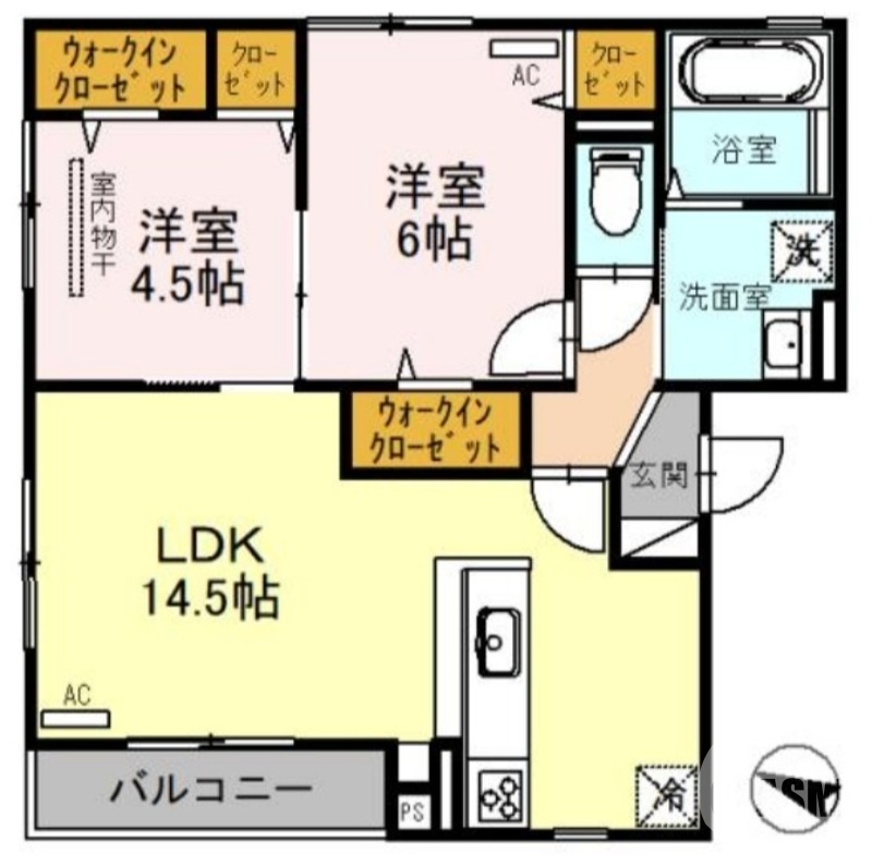 全室角部屋です♪