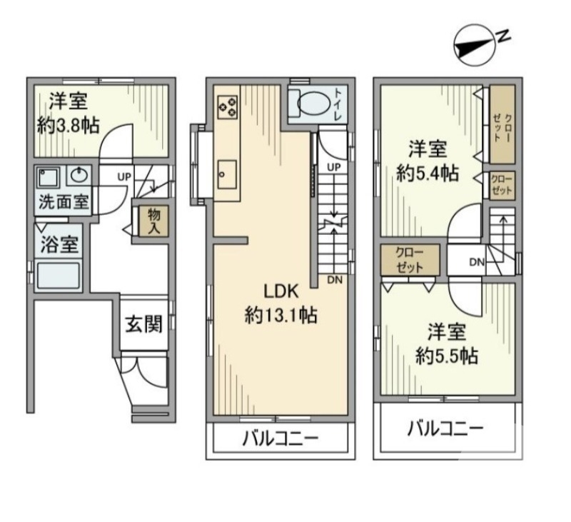 室内小型犬１匹ペット飼育ＯＫ♪
