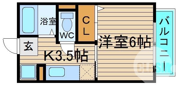 室内に洗濯機が置けます！