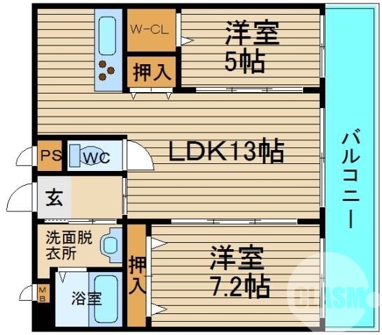 バルコニー南向き♪