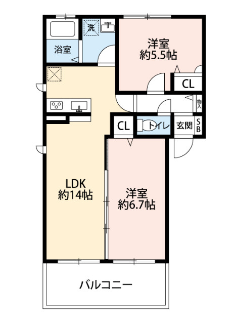 オール洋室で全室角部屋です！