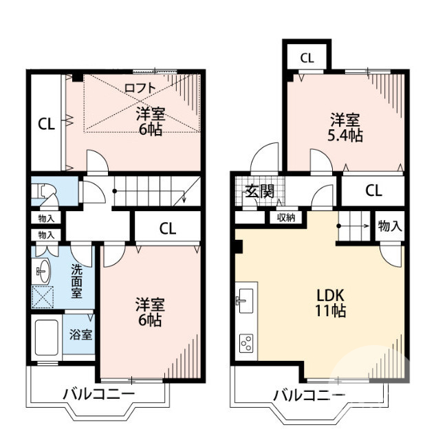 メゾネットタイプのマンション♪