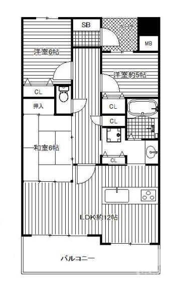 バルコニー南向きです♪