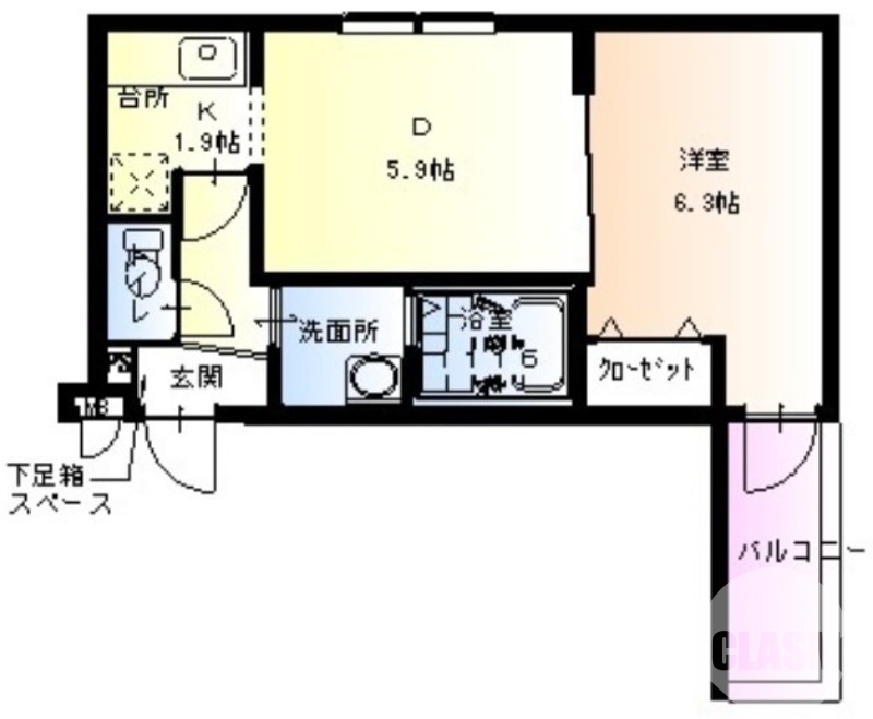 広々と使えるお部屋です♪