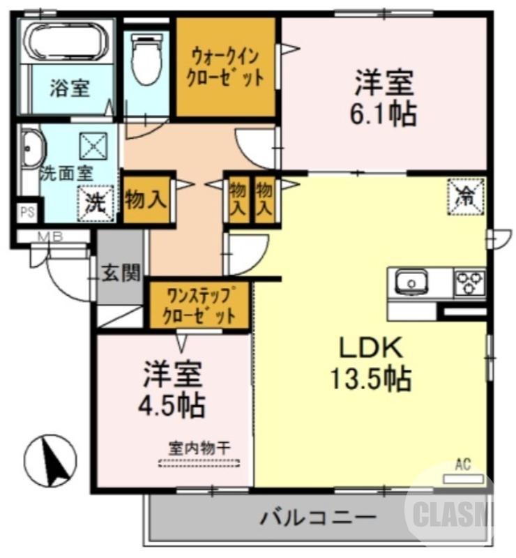 全室角部屋です♪