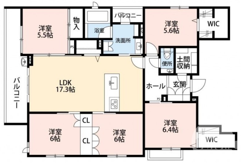 17.3帖の広々としたＬDK♪