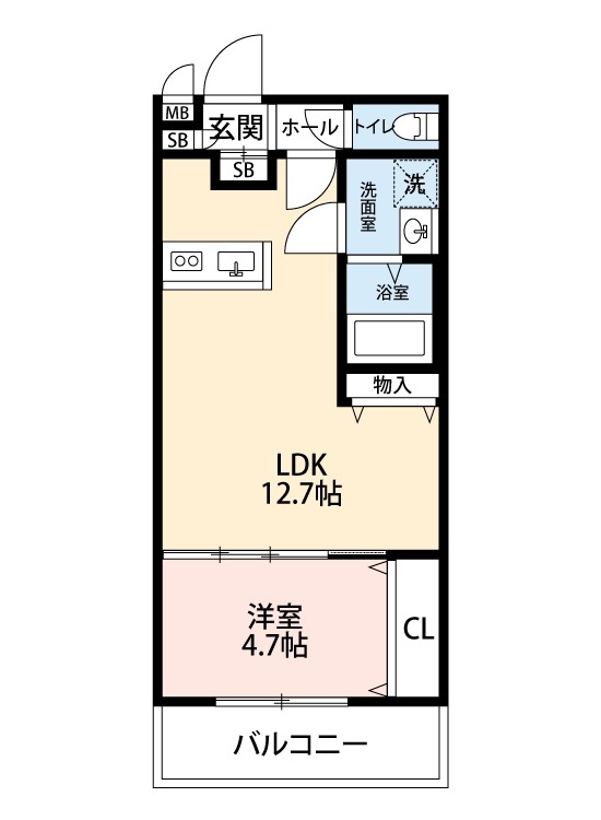 広々１LDK♪充実設備です♪