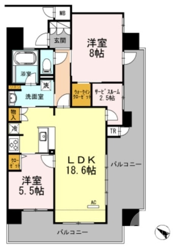 最上階角部屋です♪