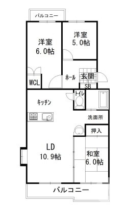 2面バルコニーです♪