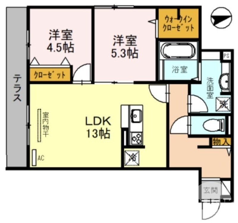 全室角部屋です♪