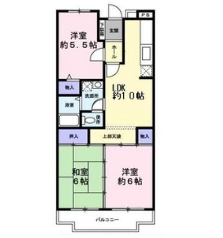 バルコニー南東向き！