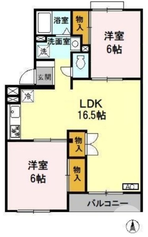 バルコニー南向きです♪