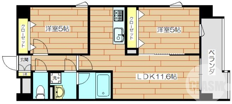 全室角部屋♪ペット飼育可！