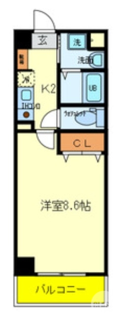 洋室広々１Ｋ♪