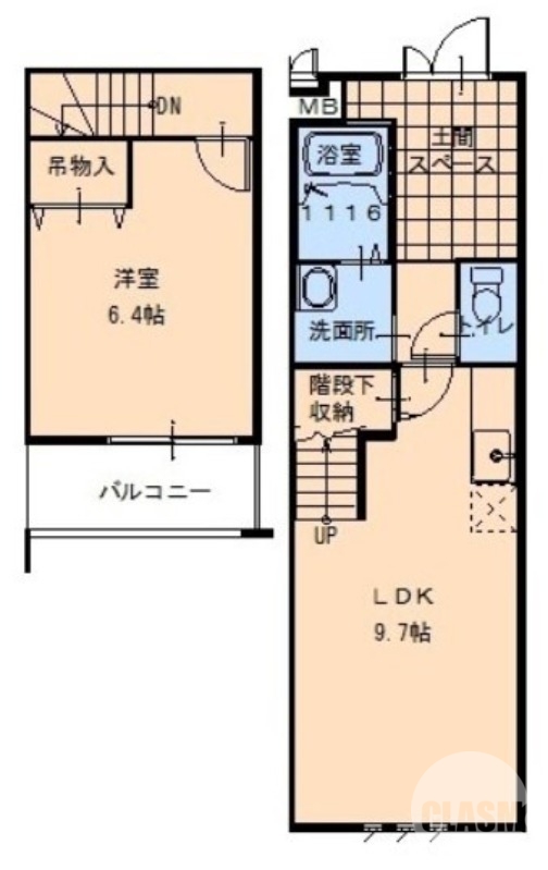 メゾネットタイプのお部屋です♪