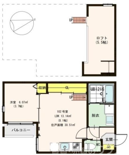 広々ロフト付き♪