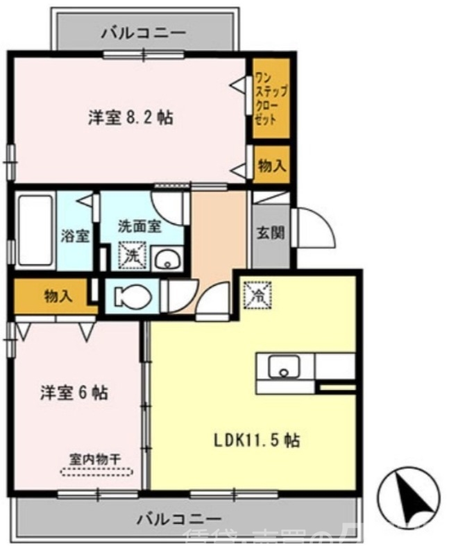 全室角部屋です♪