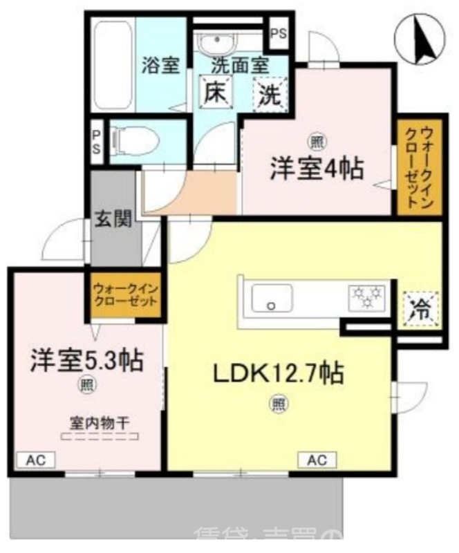 全室角部屋♪