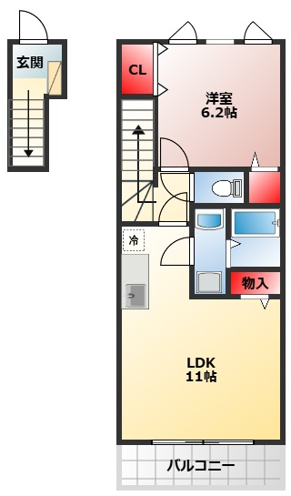 反転タイプとなります。