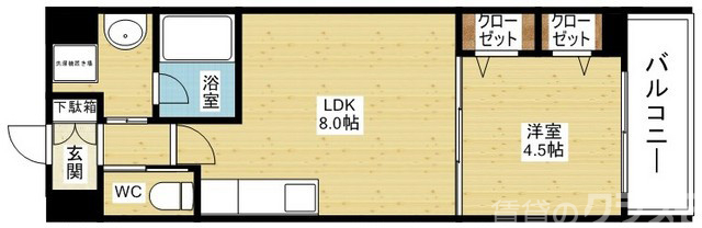 単身や学生さんにオススメの間取です!