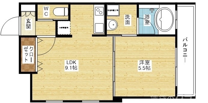 新婚様にもオススメの1LDKタイプ♪