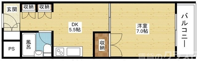 1DKでこのお家賃!