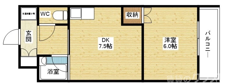 人気の1DKタイプです!