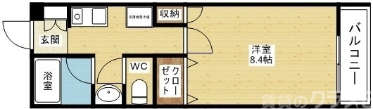 収納力のあるお部屋です。