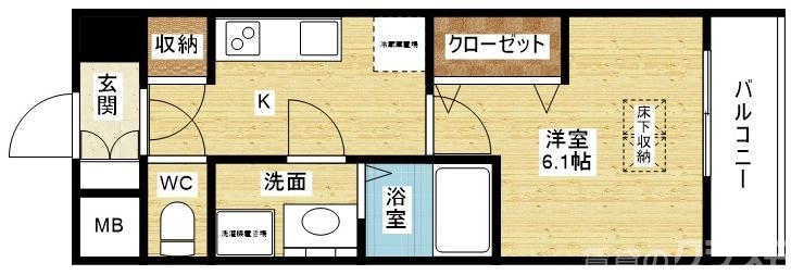 一人暮らしにおすすめの1Kタイプ☆