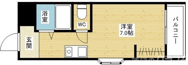 出窓付きセパレートの間取りです♪