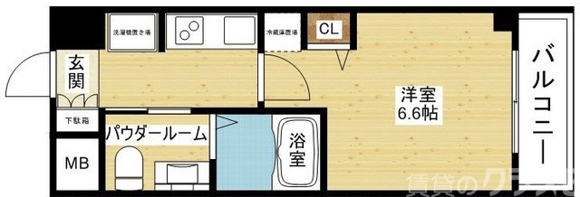 無駄のないシンプルな間取りです。