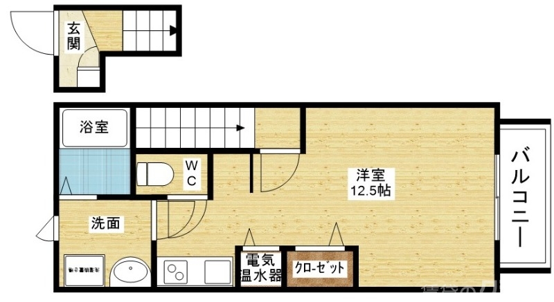 ゆったりした1Kです♪