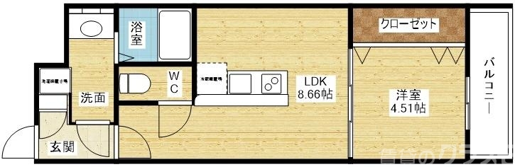 一人暮らしにオススメ1K!