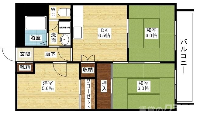 使い勝手の良い間取りです。