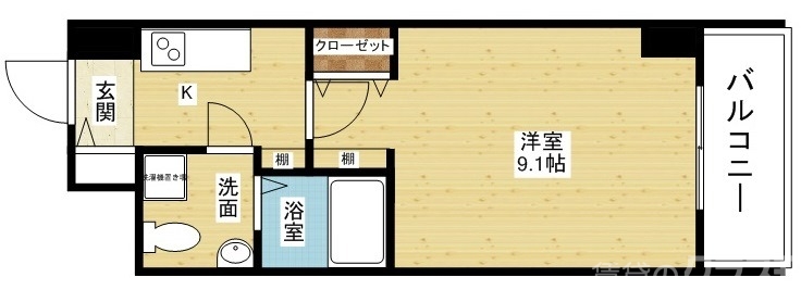 一人暮らしにピッタリな1K!